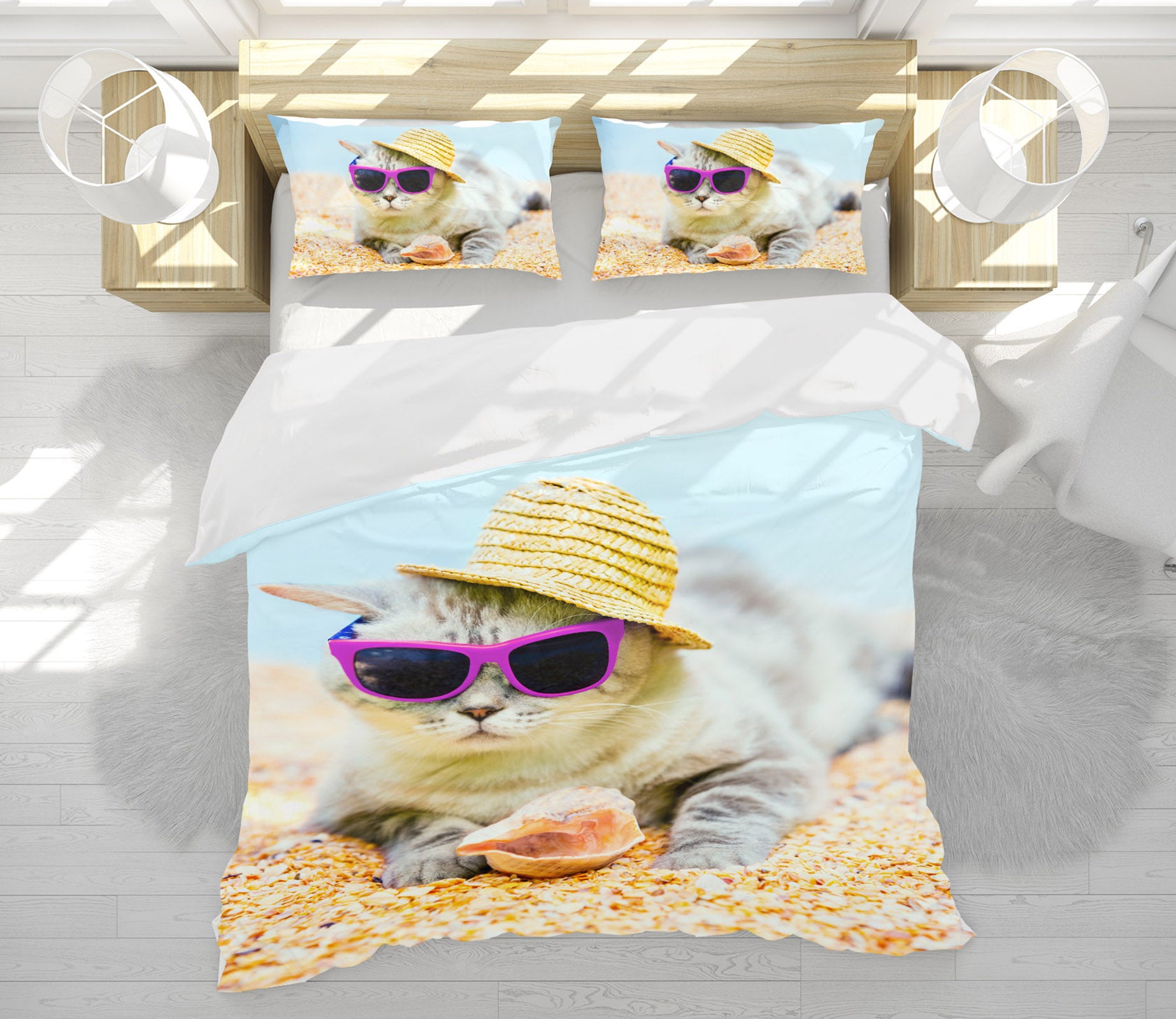 3D Kitten 15086 Bed Pillowcases Quilt