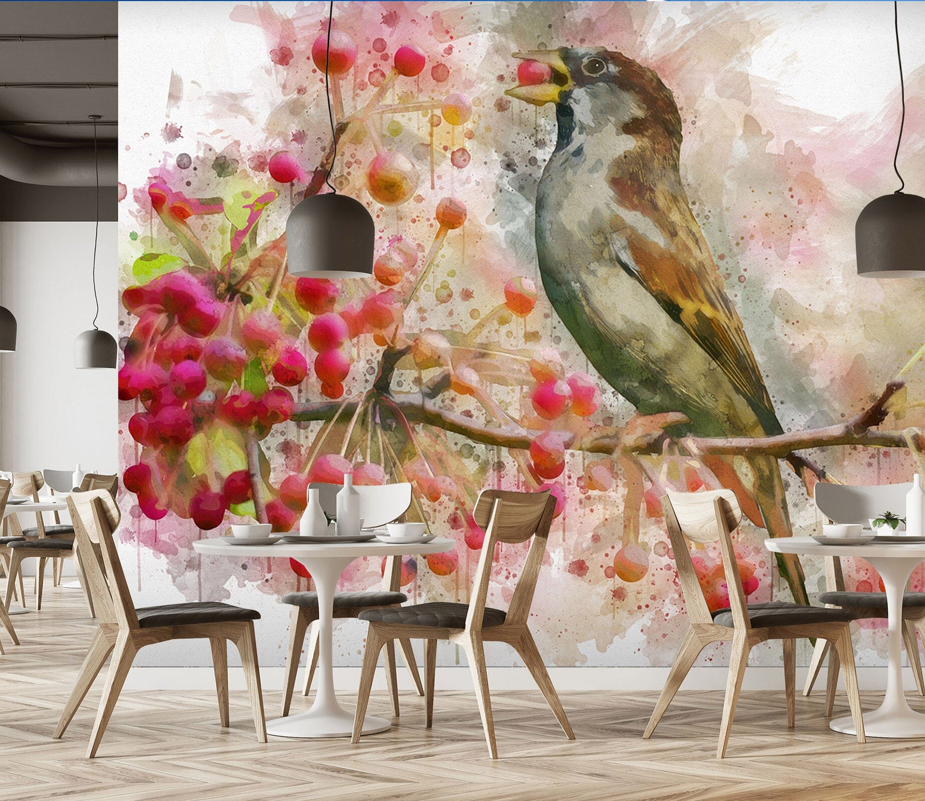 3D Bird Fruit 143 Wall Murals Wallpaper AJ Wallpaper 2 