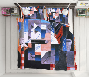3D Color Block 12171 Bed Pillowcases Quilt