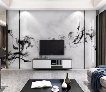 3D Black Ink Painting WC2132 Wall Murals