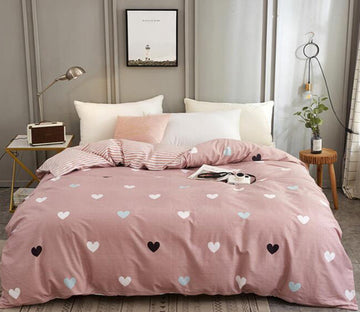 3D Black And White Little Love 3111 Bed Pillowcases Quilt
