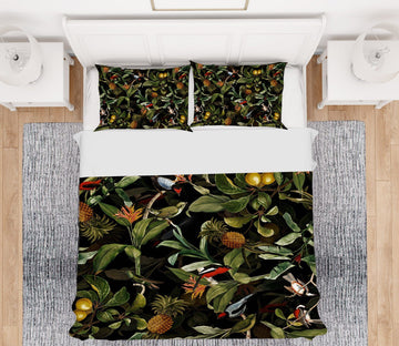 3D Pineapple Pear 123 Uta Naumann Bedding Bed Pillowcases Quilt Quiet Covers AJ Creativity Home 