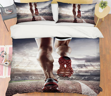 3D Run 14169 Bed Pillowcases Quilt