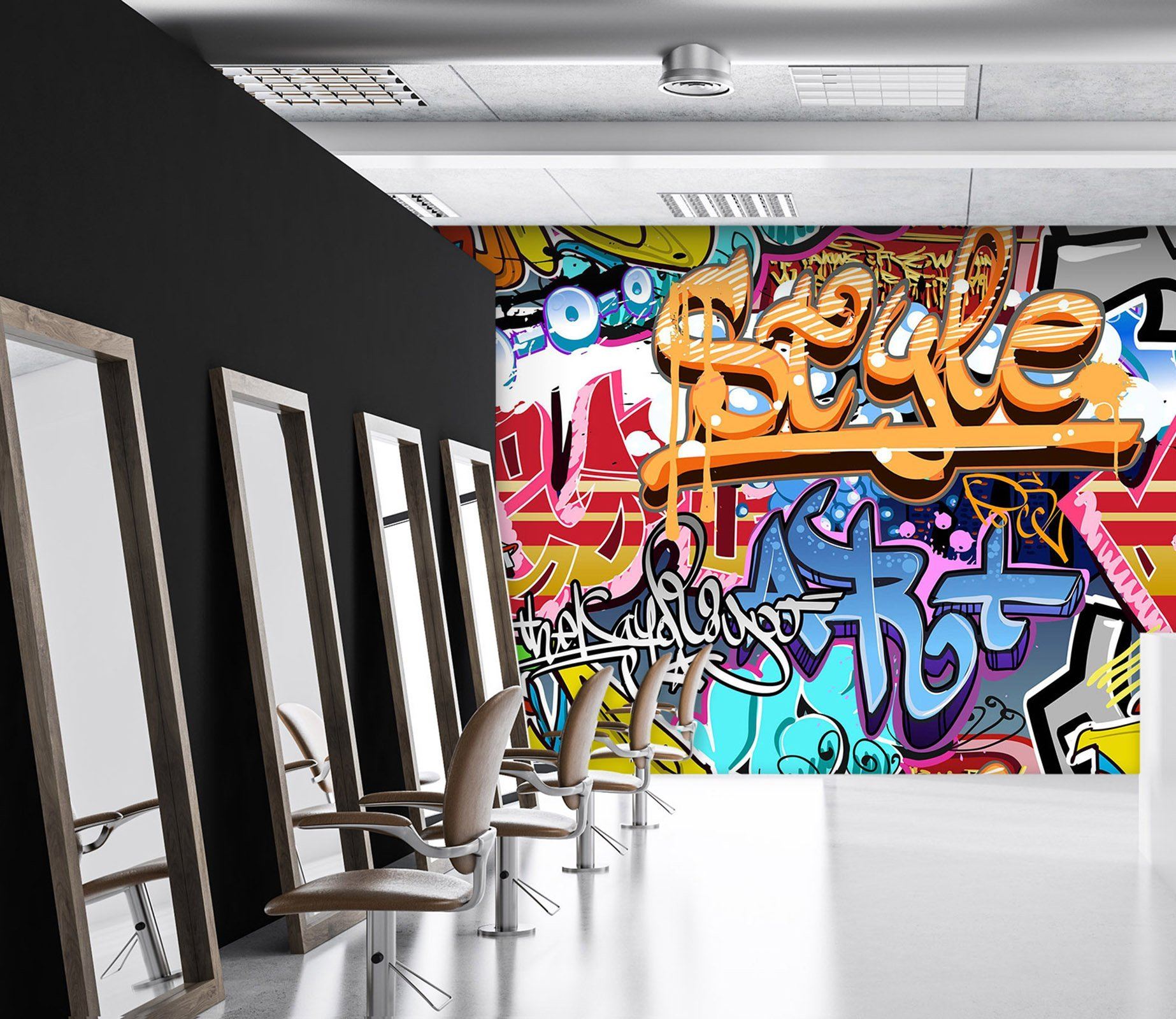 3D Abstract Alphabet Graffiti 41 Wall Murals Wallpaper AJ Wallpaper 2 