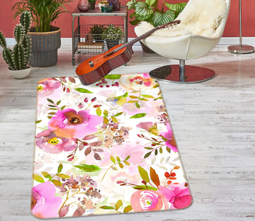 3D Painting Flowers 161 Uta Naumann Rug Non Slip Rug Mat