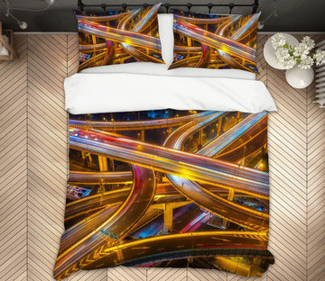 3D Tunnel Road 2120 Marco Carmassi Bedding Bed Pillowcases Quilt Quiet Covers AJ Creativity Home 