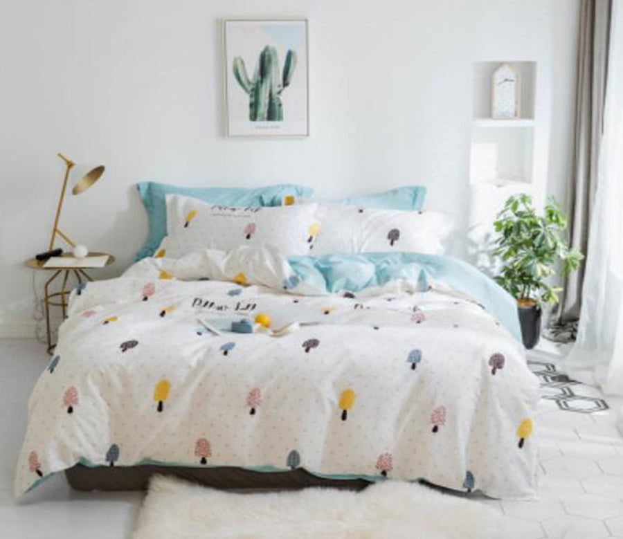 3D Colored Tree 30285 Bed Pillowcases Quilt