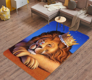 3D Lion Crown 83101 Jerry LoFaro Rug Non Slip Rug Mat