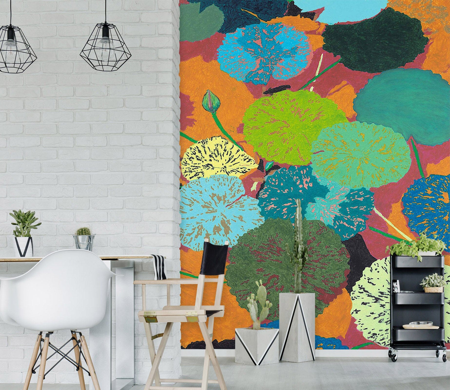 3D Colored Pond 288 Allan P. Friedlander Wall Mural Wall Murals Wallpaper AJ Wallpaper 2 