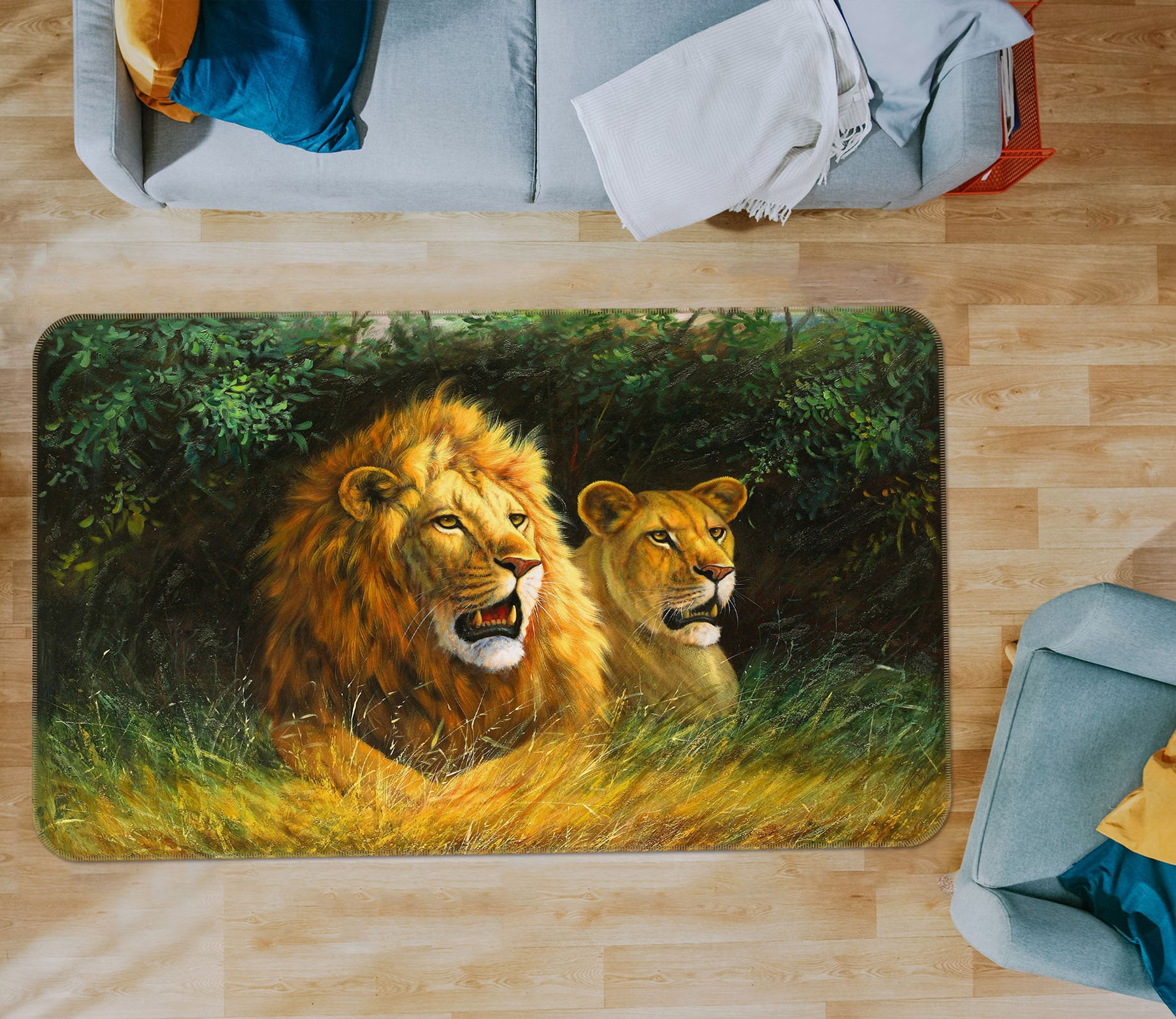 3D Lion 33135 Non Slip Rug Mat