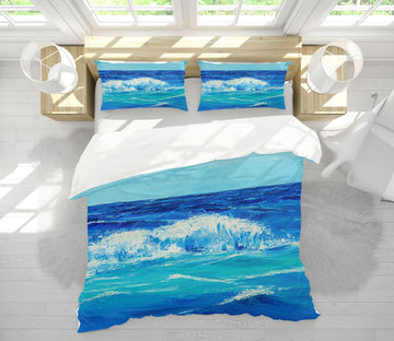 3D Waves 1748 Marina Zotova Bedding Bed Pillowcases Quilt