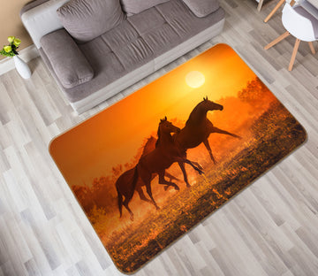 3D Group Horses 65097 Non Slip Rug Mat