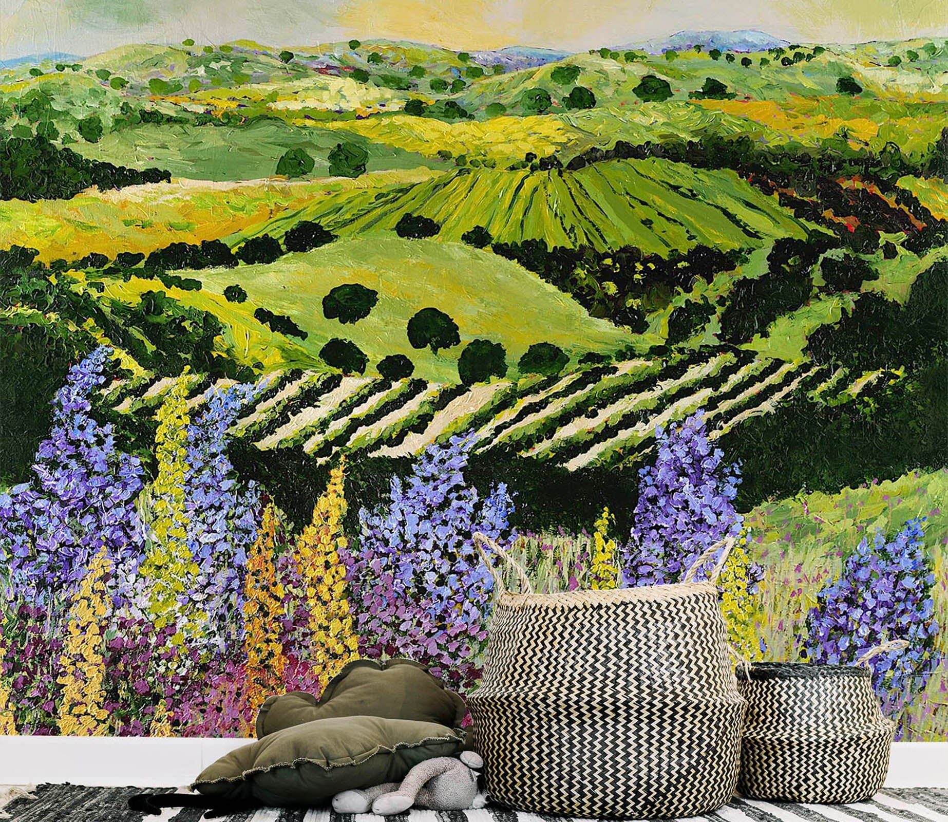 3D Wildflower Ridge 133 Allan P. Friedlander Wall Mural Wall Murals Wallpaper AJ Wallpaper 2 