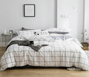 3D Square 20262 Bed Pillowcases Quilt