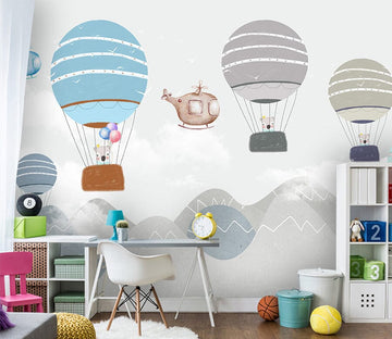 3D Blue Balloon WC059 Wall Murals Wallpaper AJ Wallpaper 2 