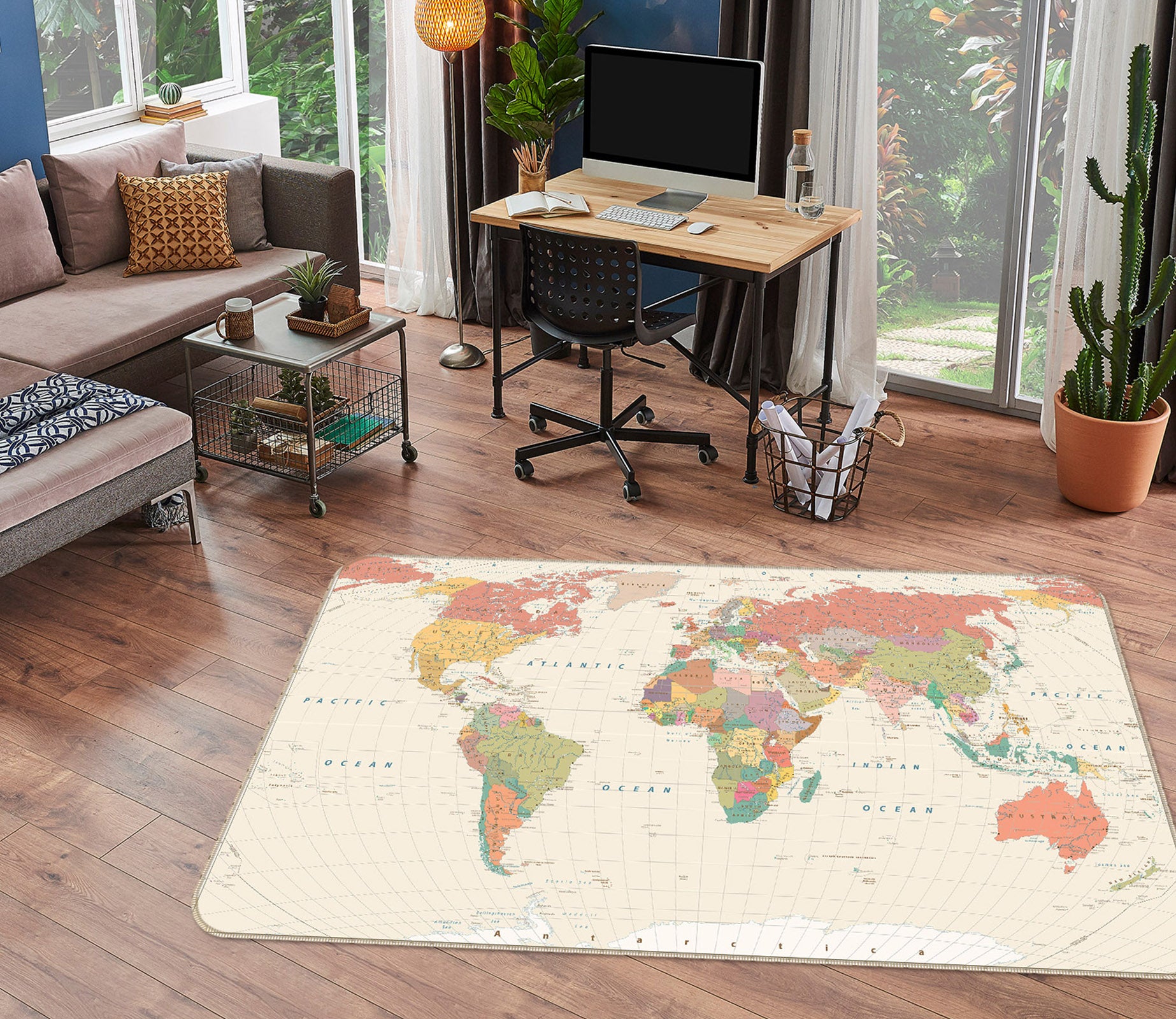 3D Map 36072 Non Slip Rug Mat