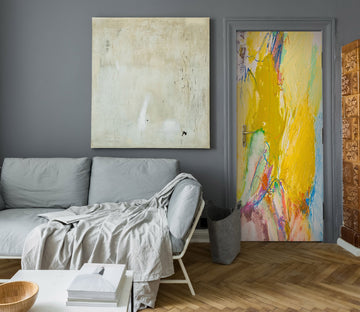 3D Yellow Paint Pattern 9391 Allan P. Friedlander Door Mural