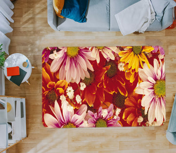 3D Flowers 75261 Non Slip Rug Mat