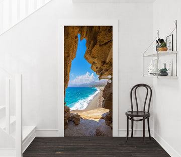 3D Seaside Cave 25100 Door Mural