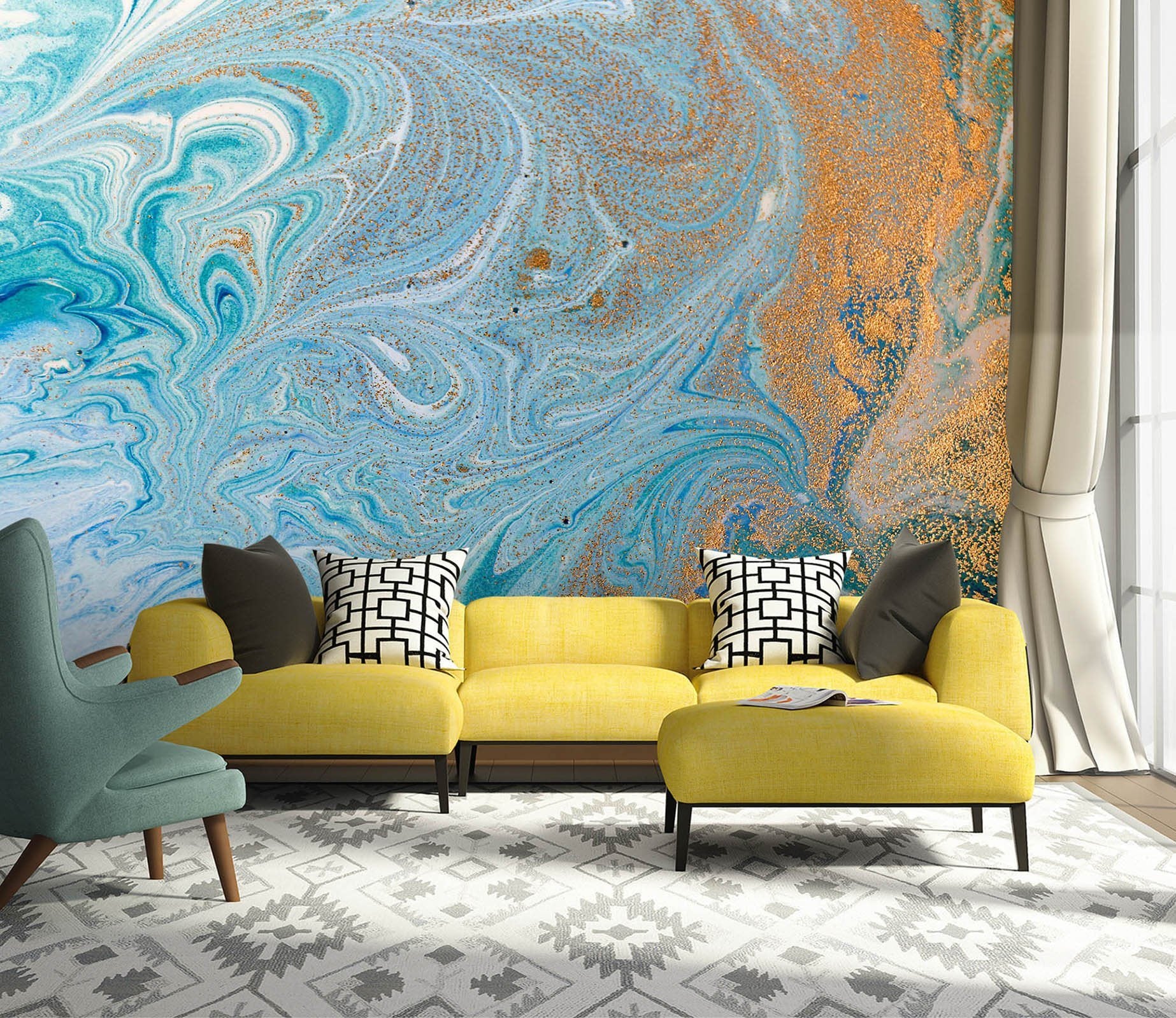 3D Abstract Turbulent Flow 61 Wallpaper AJ Wallpaper 