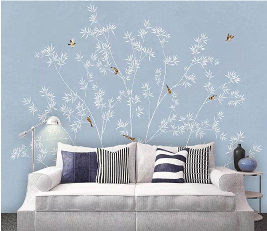 3D Bamboo Bird 2038 Wall Murals Wallpaper AJ Wallpaper 2 