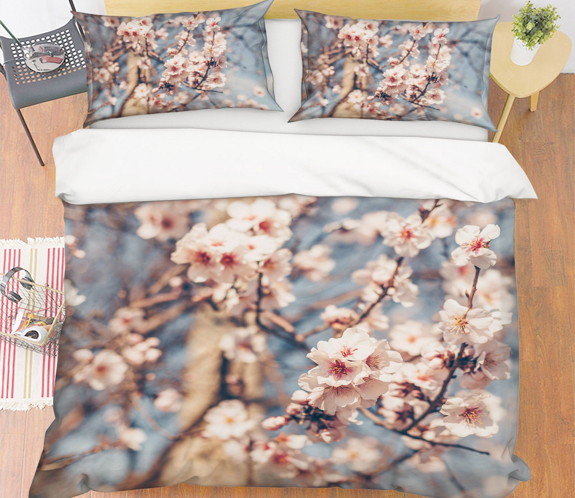 3D Plum Blossom Branch 61022 Bed Pillowcases Quilt