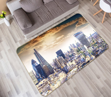 3D Urban High-Rise 34207 Non Slip Rug Mat