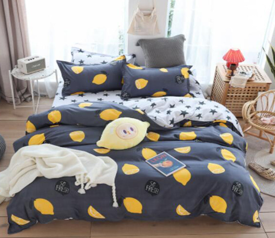 3D Lemon 4029 Bed Pillowcases Quilt