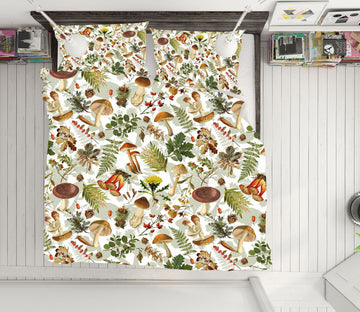 3D Colored Mushrooms 095 Uta Naumann Bedding Bed Pillowcases Quilt