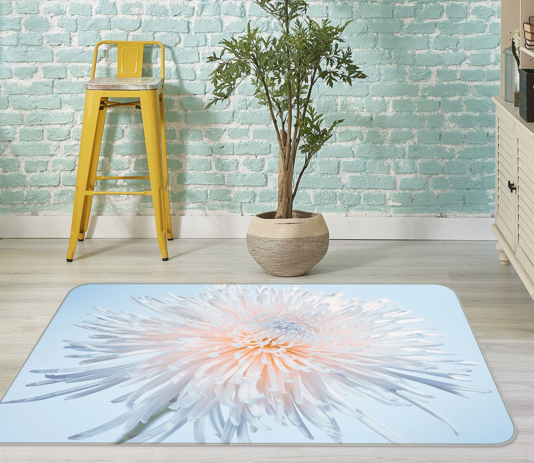 3D Sunny Flower 3011 Assaf Frank Rug Non Slip Rug Mat Mat AJ Creativity Home 