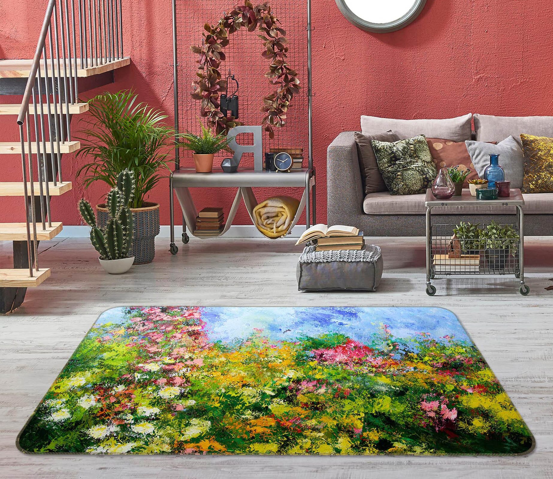 3D Wildflower 1006 Allan P. Friedlander Rug Non Slip Rug Mat Mat AJ Creativity Home 