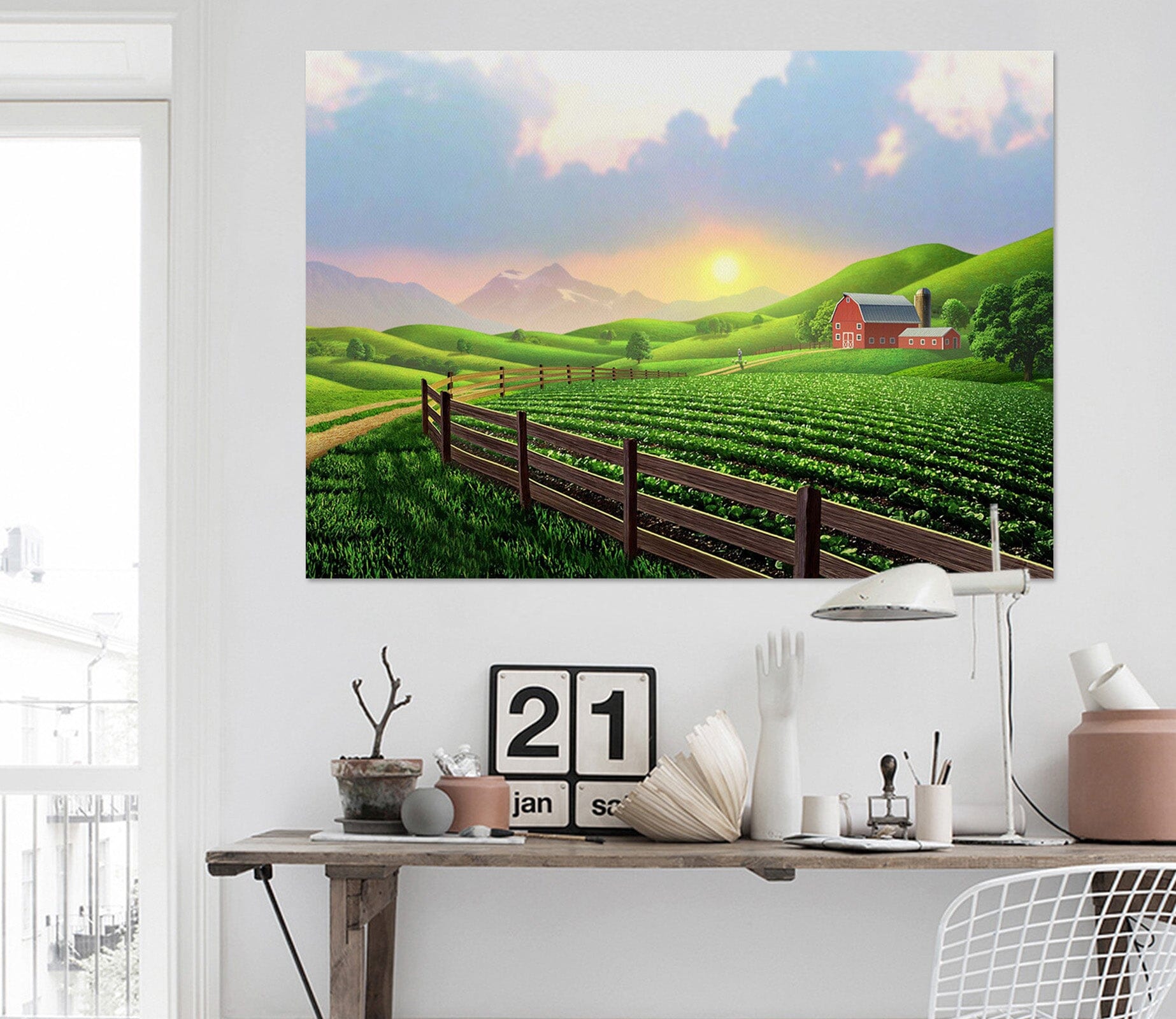 3D Happy Farm 017 Jerry LoFaro Wall Sticker Wallpaper AJ Wallpaper 2 