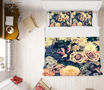 3D Flowers 15072 Bed Pillowcases Quilt