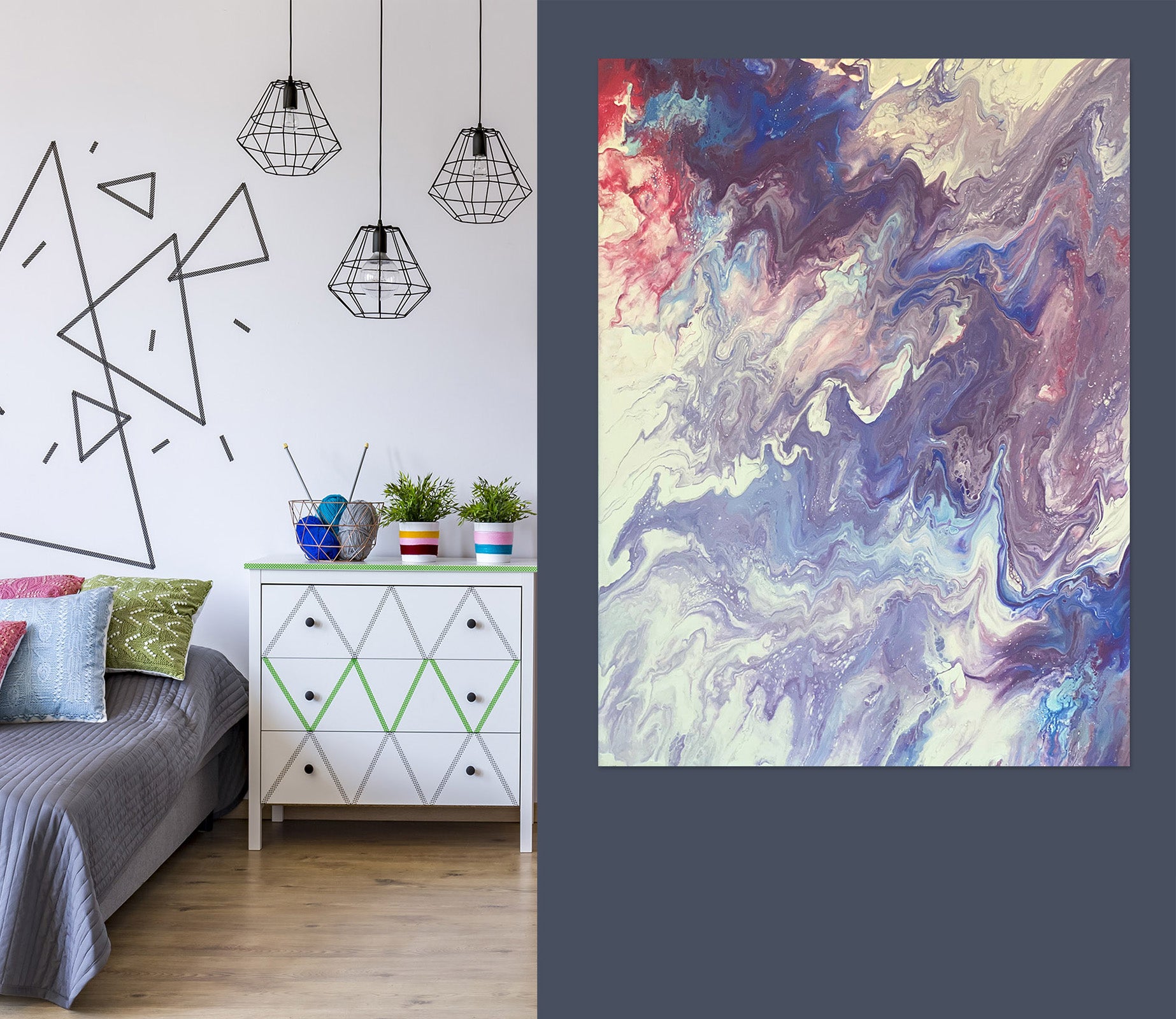 3D Fog Color Pattern 8168 Valerie Latrice Wall Sticker