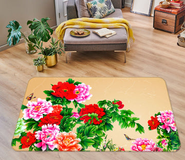 3D Flower 31117 Non Slip Rug Mat