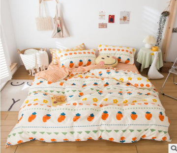 3D Carrot Pattern 40210 Bed Pillowcases Quilt