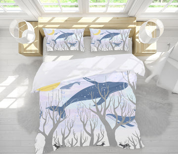 3D Fish Branches 12017 Bed Pillowcases Quilt