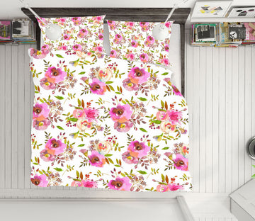 3D Pink Flower 18179 Uta Naumann Bedding Bed Pillowcases Quilt