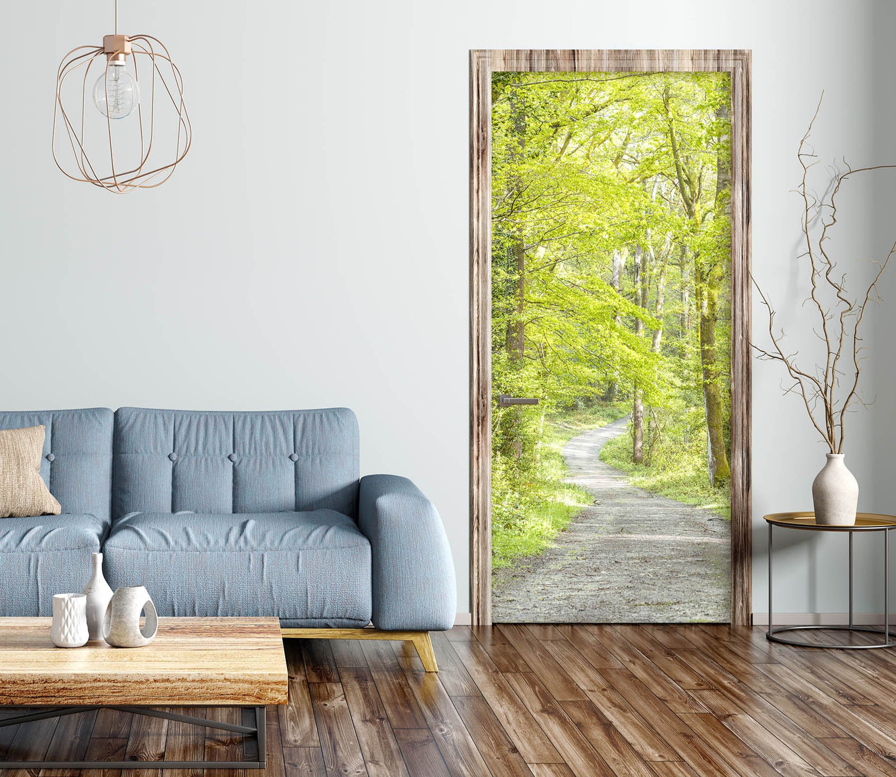 3D Spring Woods 5177 Assaf Frank Door Mural