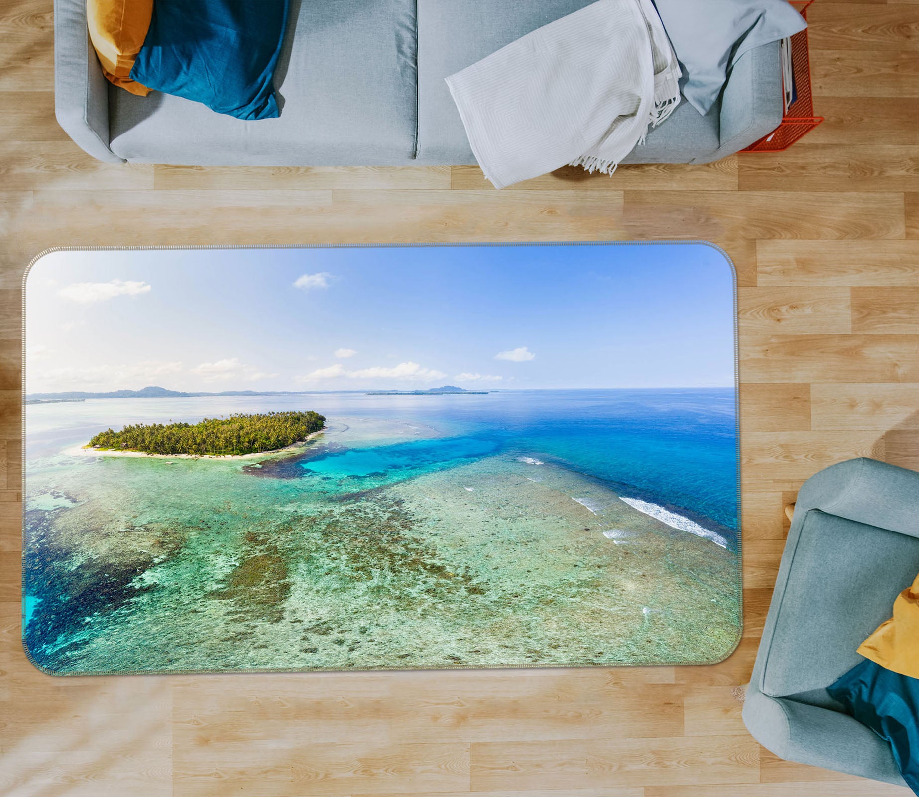 3D Island 31031 Non Slip Rug Mat