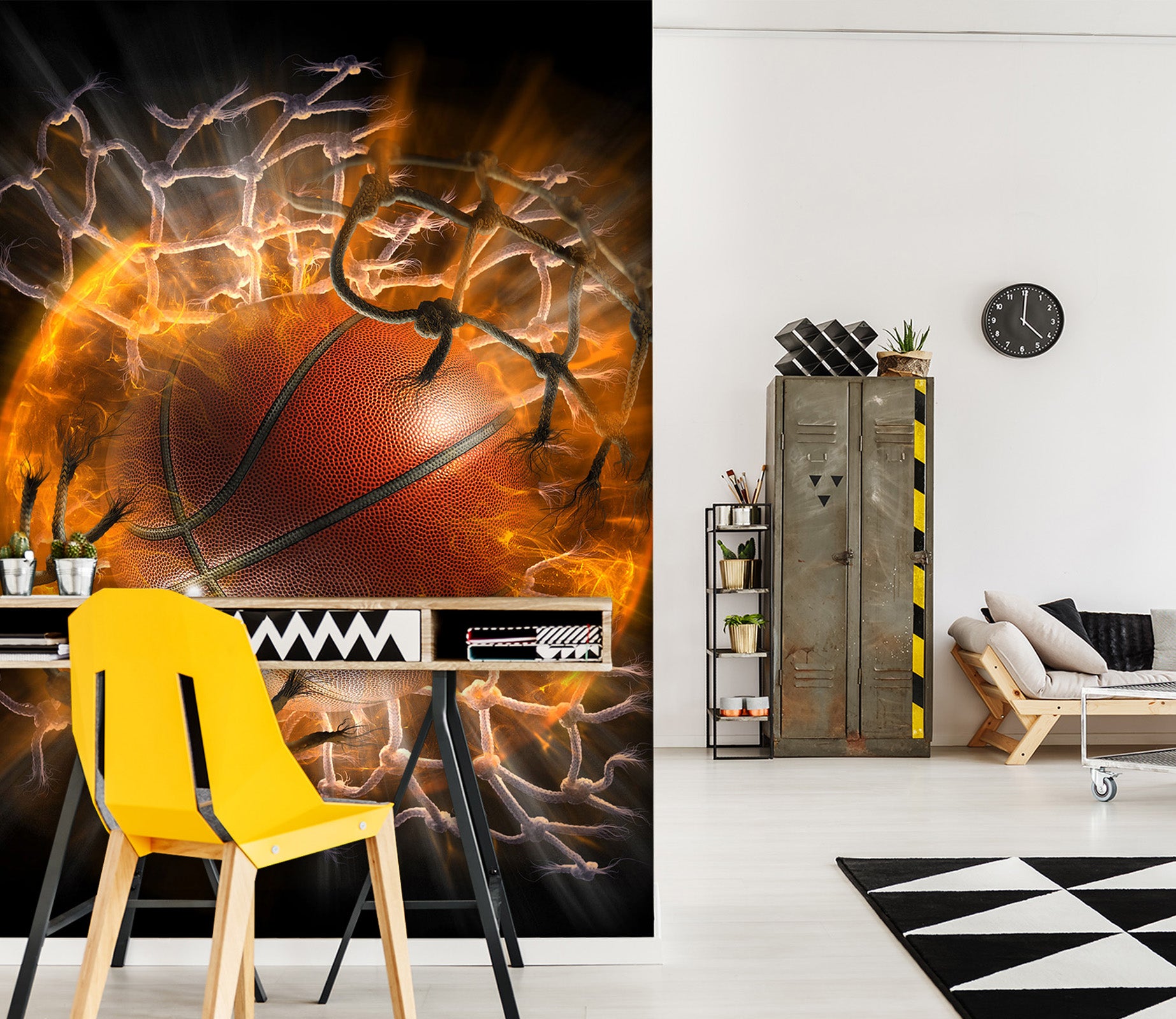 3D Dynamic Basketball 14 Tom Wood Wall Mural Wall Murals