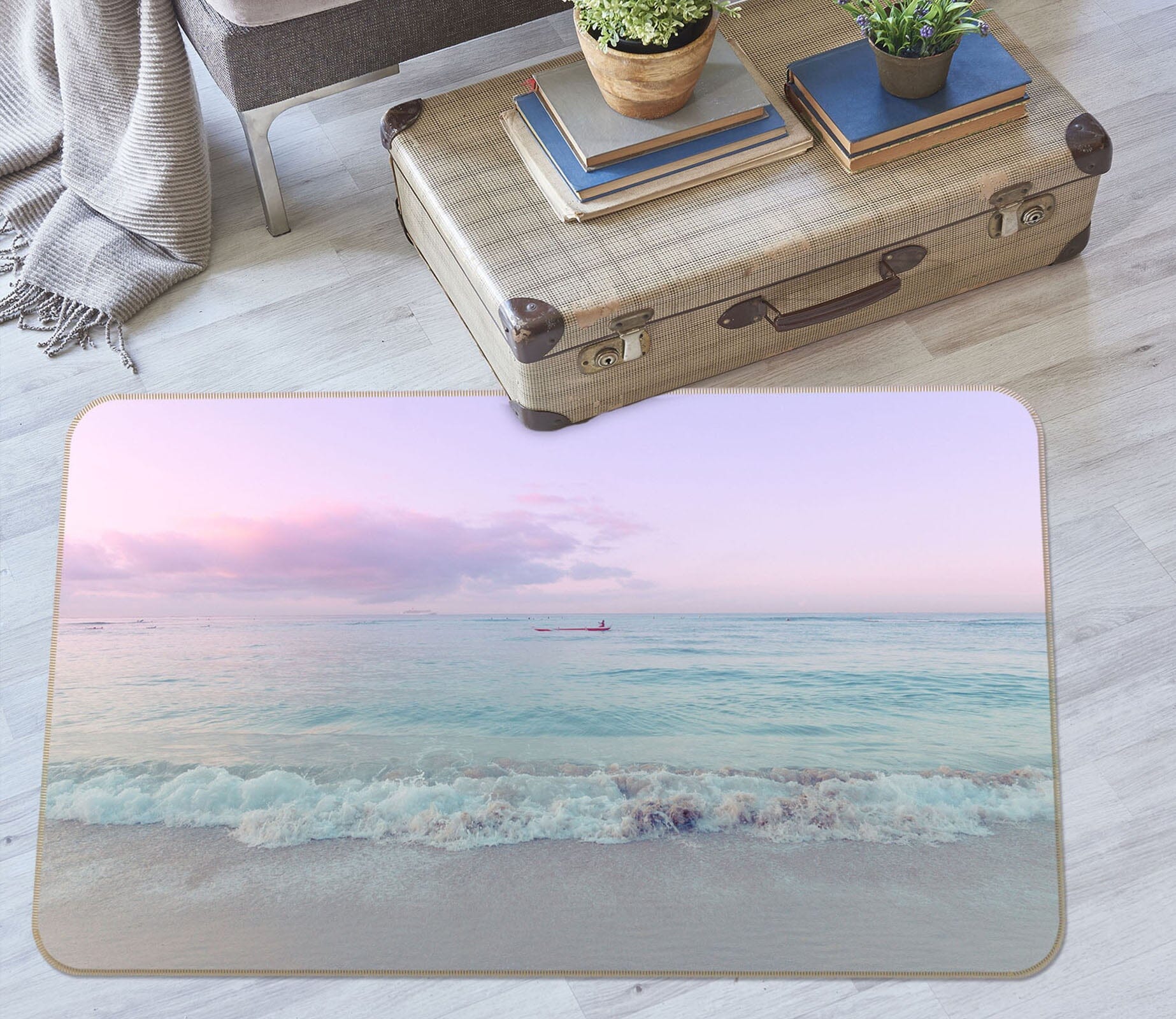 3D Sea Sky 1007 Noirblanc777 Rug Non Slip Rug Mat Mat AJ Creativity Home 