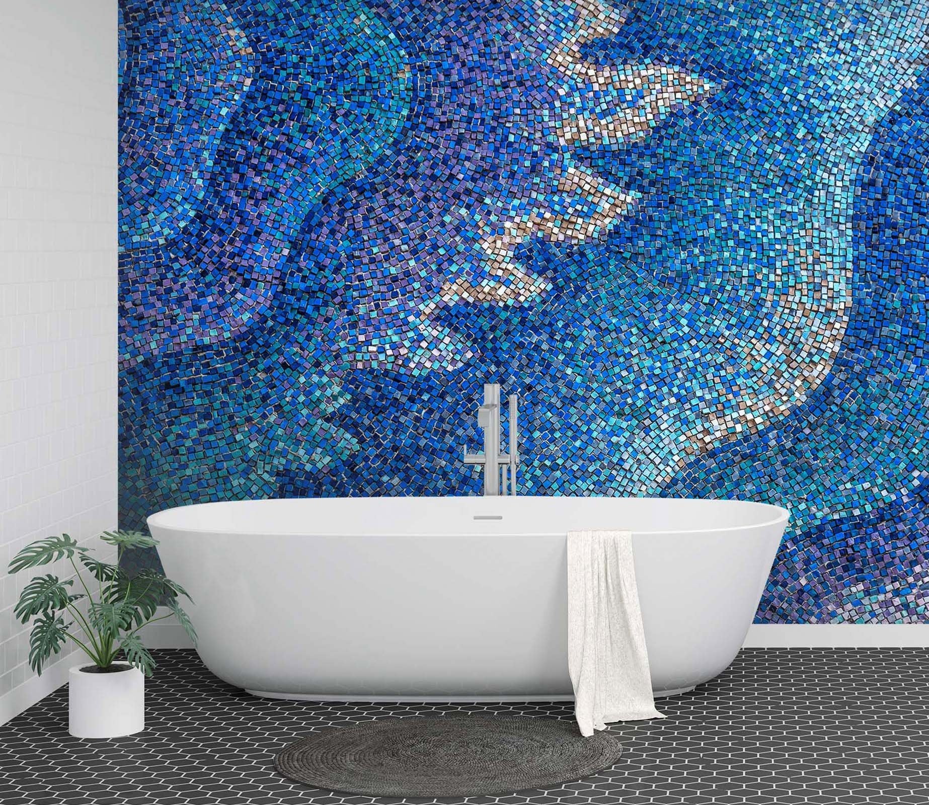 3D Abstract Mosaic 017 Marble Tile Texture Wallpaper AJ Wallpaper 2 