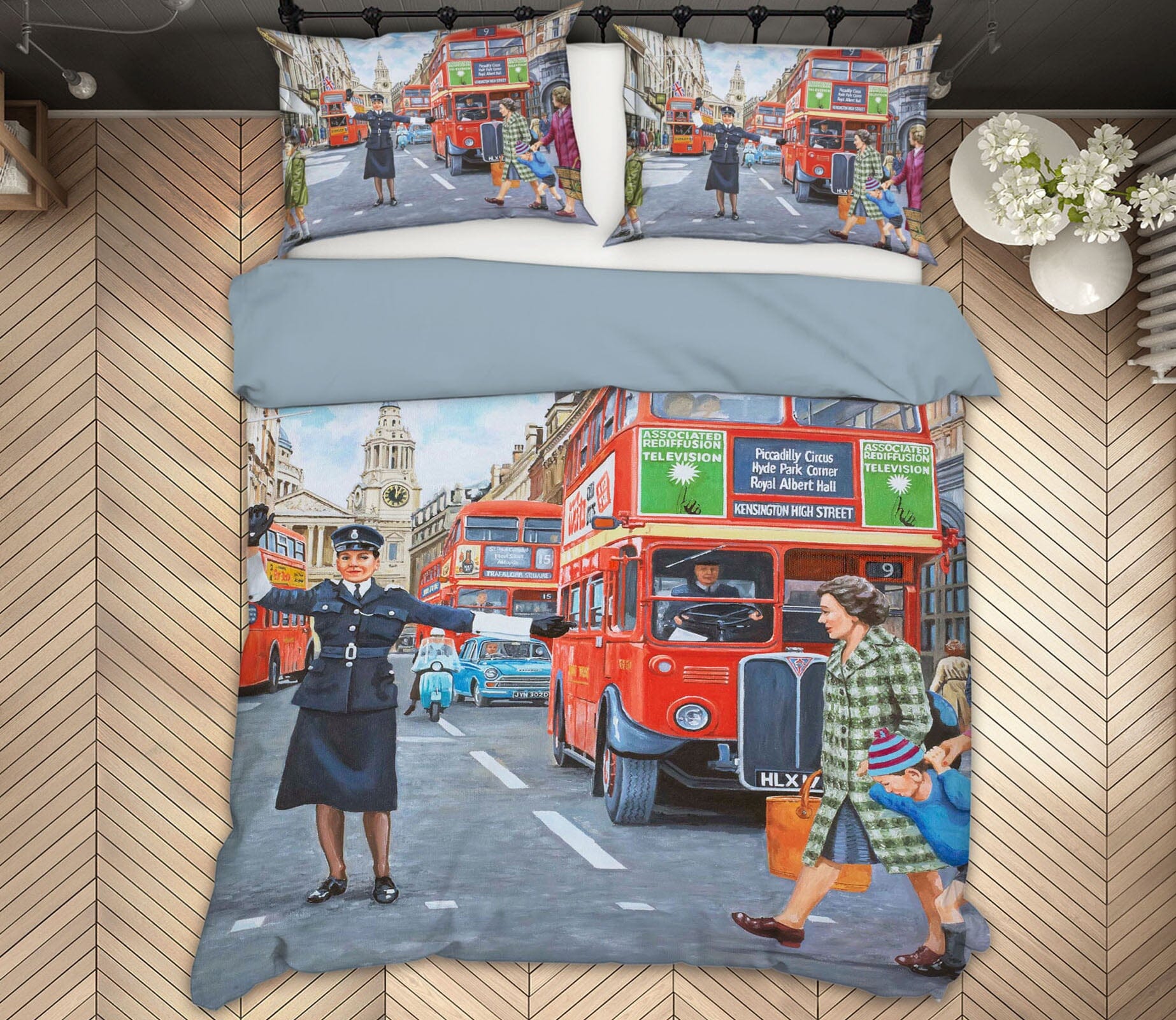 3D WPC On Ludgate Hill 2078 Trevor Mitchell bedding Bed Pillowcases Quilt Quiet Covers AJ Creativity Home 