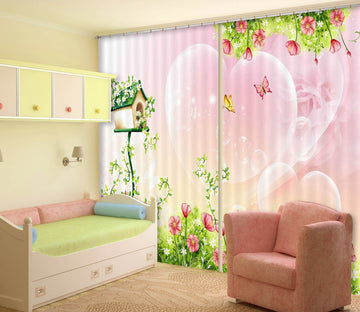 3D Caring Butterfly 802 Curtains Drapes Wallpaper AJ Wallpaper 