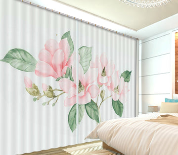 3D Pink Flowers 118 Curtains Drapes Wallpaper AJ Wallpaper 