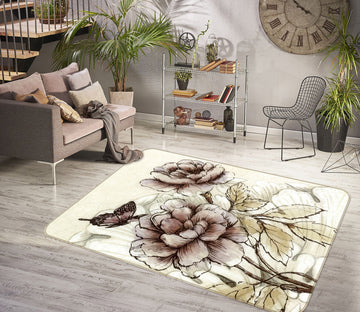 3D Flowers 32041 Non Slip Rug Mat