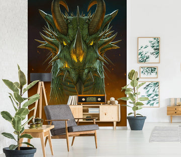 3D Dragon Portrait 1510 Wall Murals Exclusive Designer Vincent Wallpaper AJ Wallpaper 2 