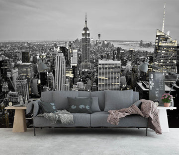 3D Black And White City 1463 Wall Murals Wallpaper AJ Wallpaper 2 