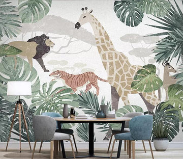 3D Animal Park 2108 Wall Murals Wallpaper AJ Wallpaper 2 